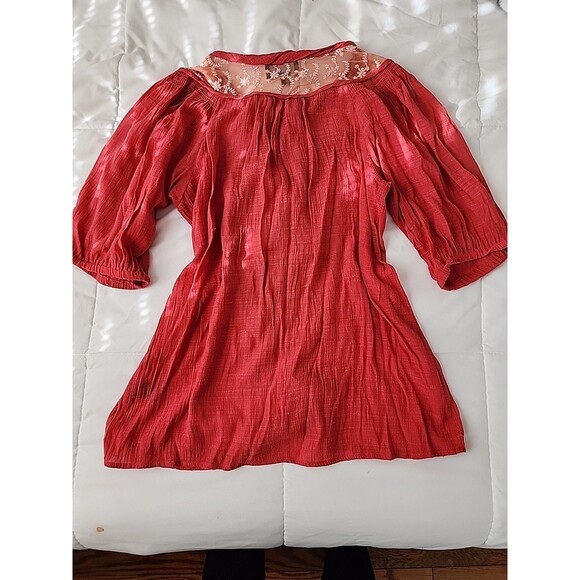 Cynthia Rowley Medium Blouse Boho Vintage Style Romantic Cottagecore Flowy Retro - Picture 8 of 9